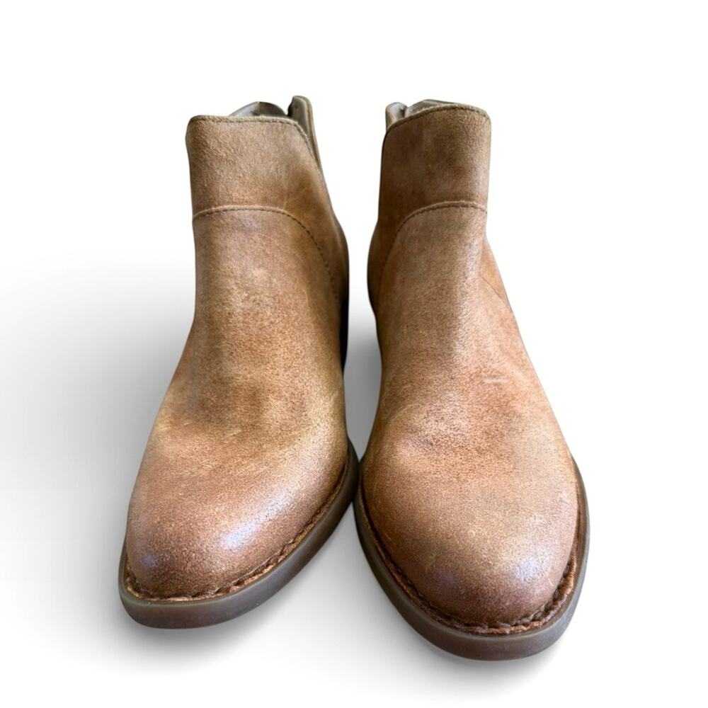Born Kerri Tobacco Distressed Suede Booties – Sz 8.5M - Picture 3 of 6